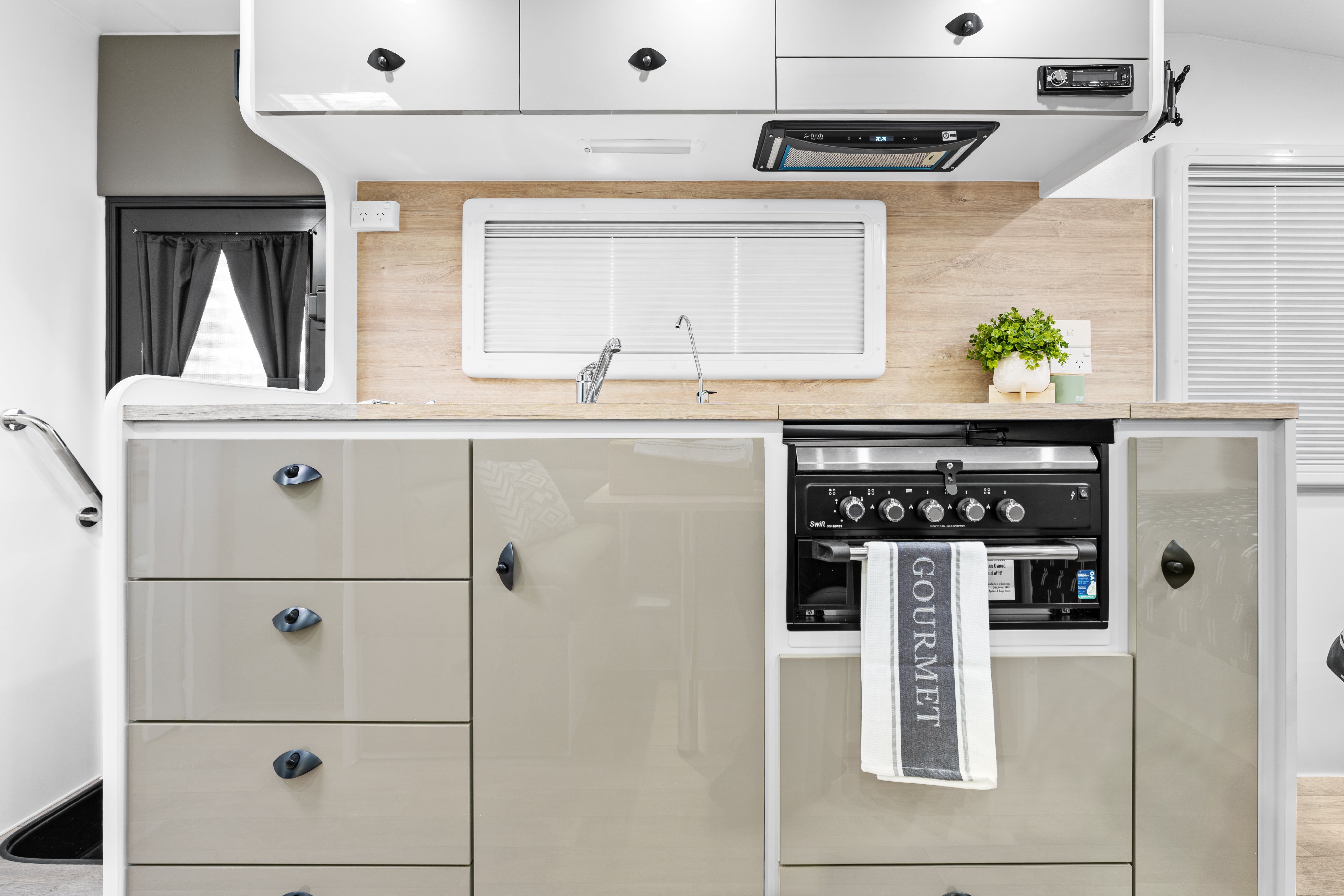 Pro RV Caravans kitchen.