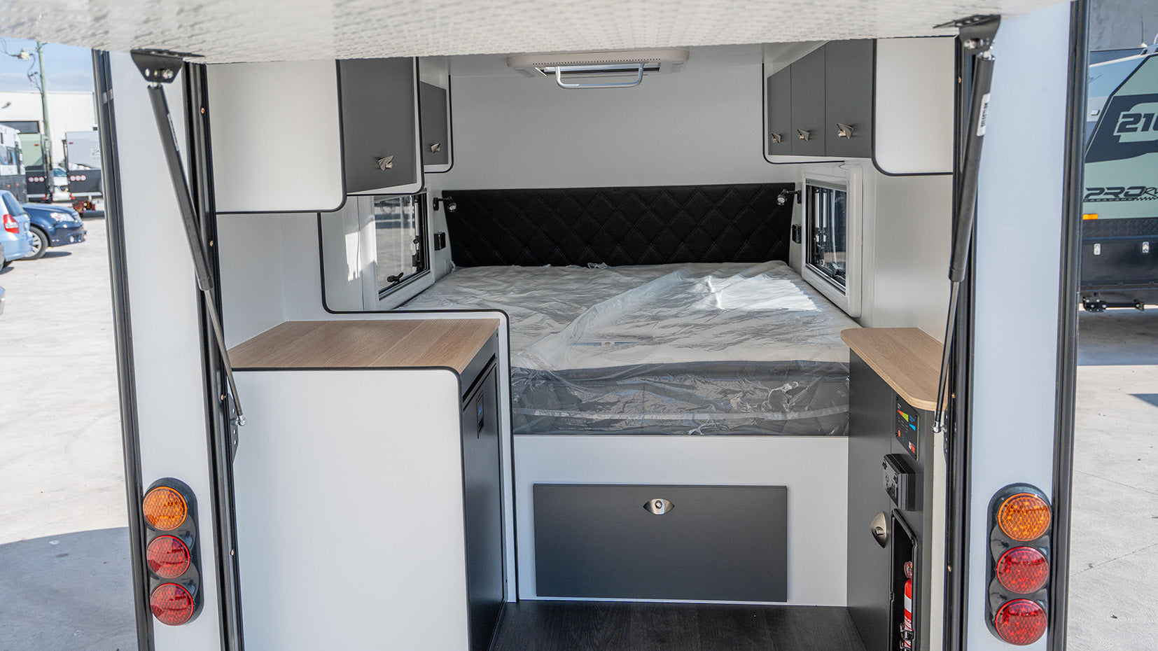 ProRV Echidna Pod Caravan Interior Living Area Full View.