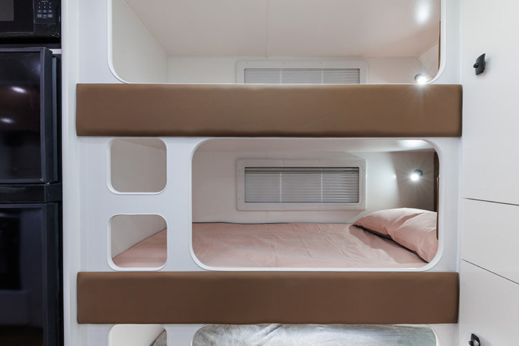 ProRV Falcon Angle Kitchen Caravan Interior Bunks.
