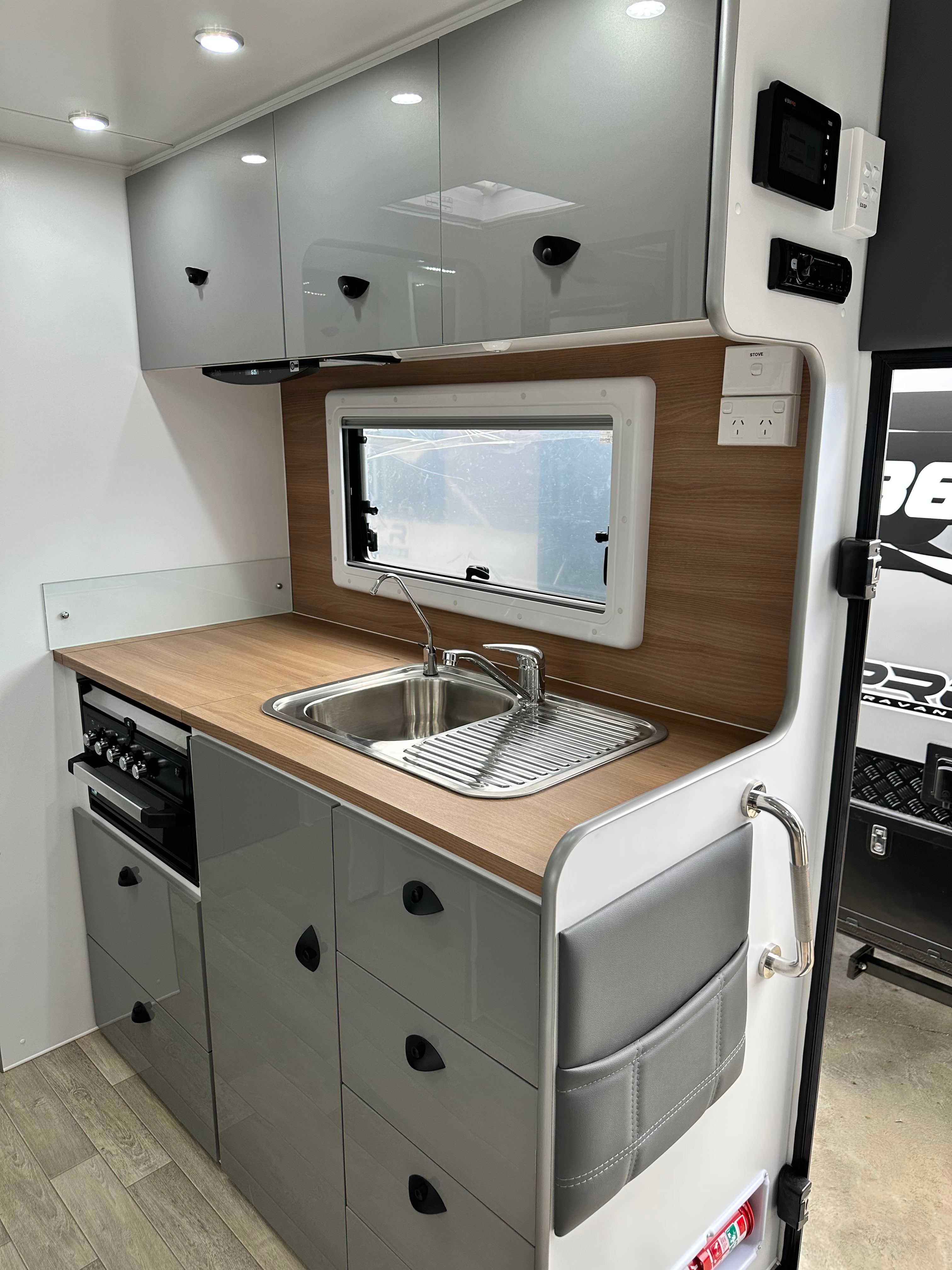 ProRV Caravans caravan kitchen.