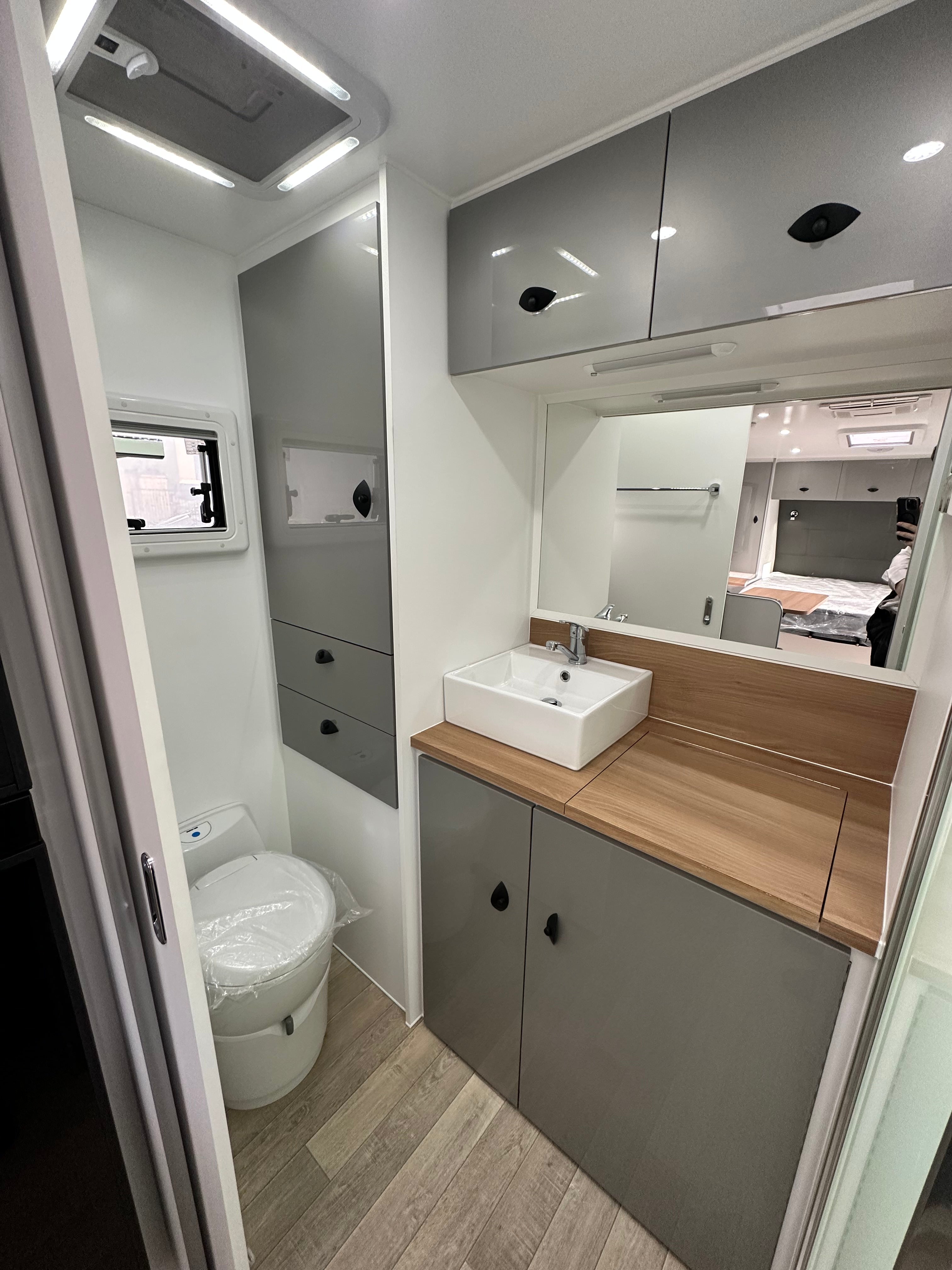 ProRV Caravans caravan toilet.