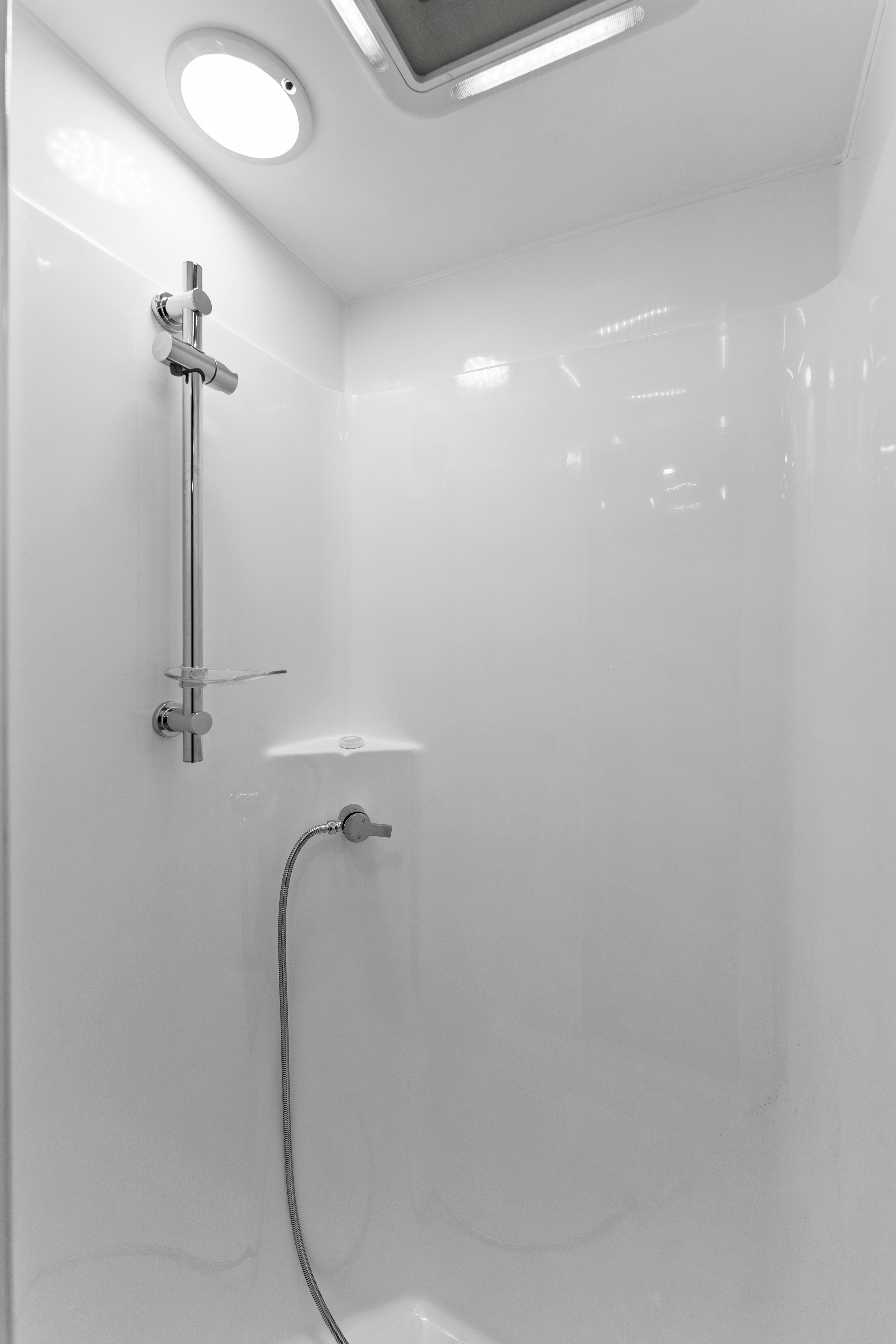 ProRV Rextor Aluminium Frame Caravan Interior Toilet Shower.
