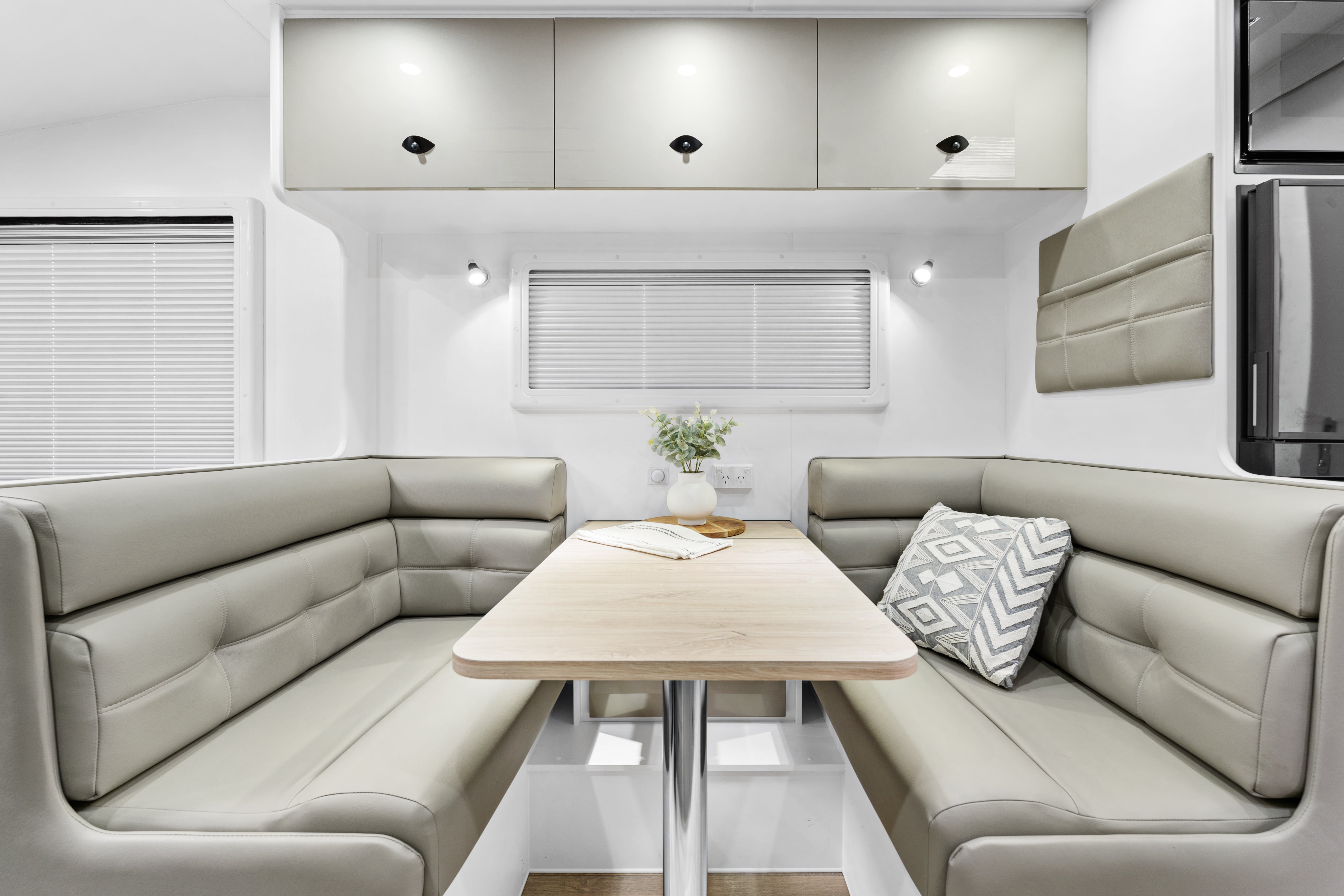 ProRV Cougar Caravan InteriorTable and Chairs Side View Full.