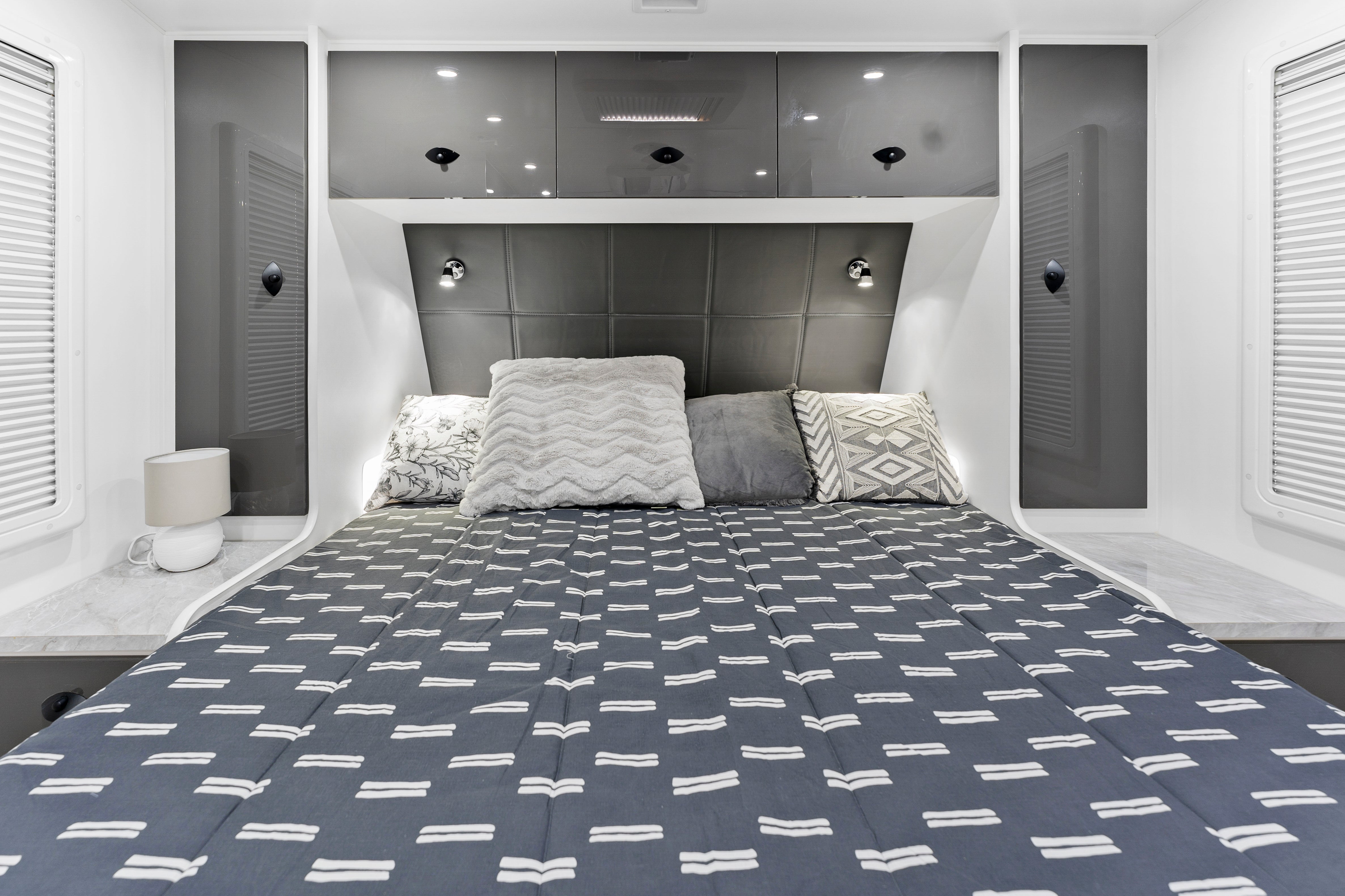 ProRV Jaguar Caravan Interior Bed.