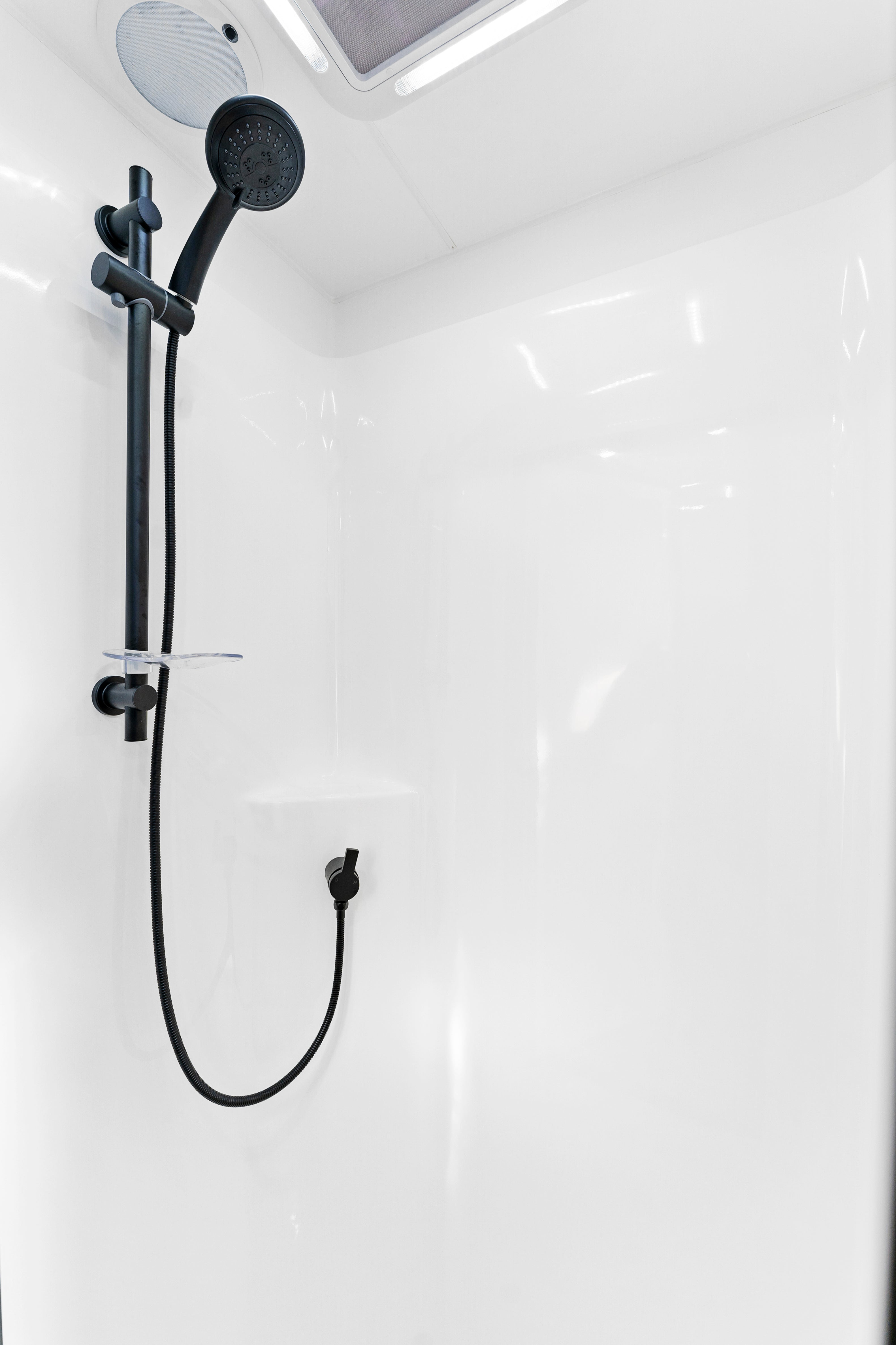 ProRV Panther Aluminium Frame Cravan Interior Toilet Shower.