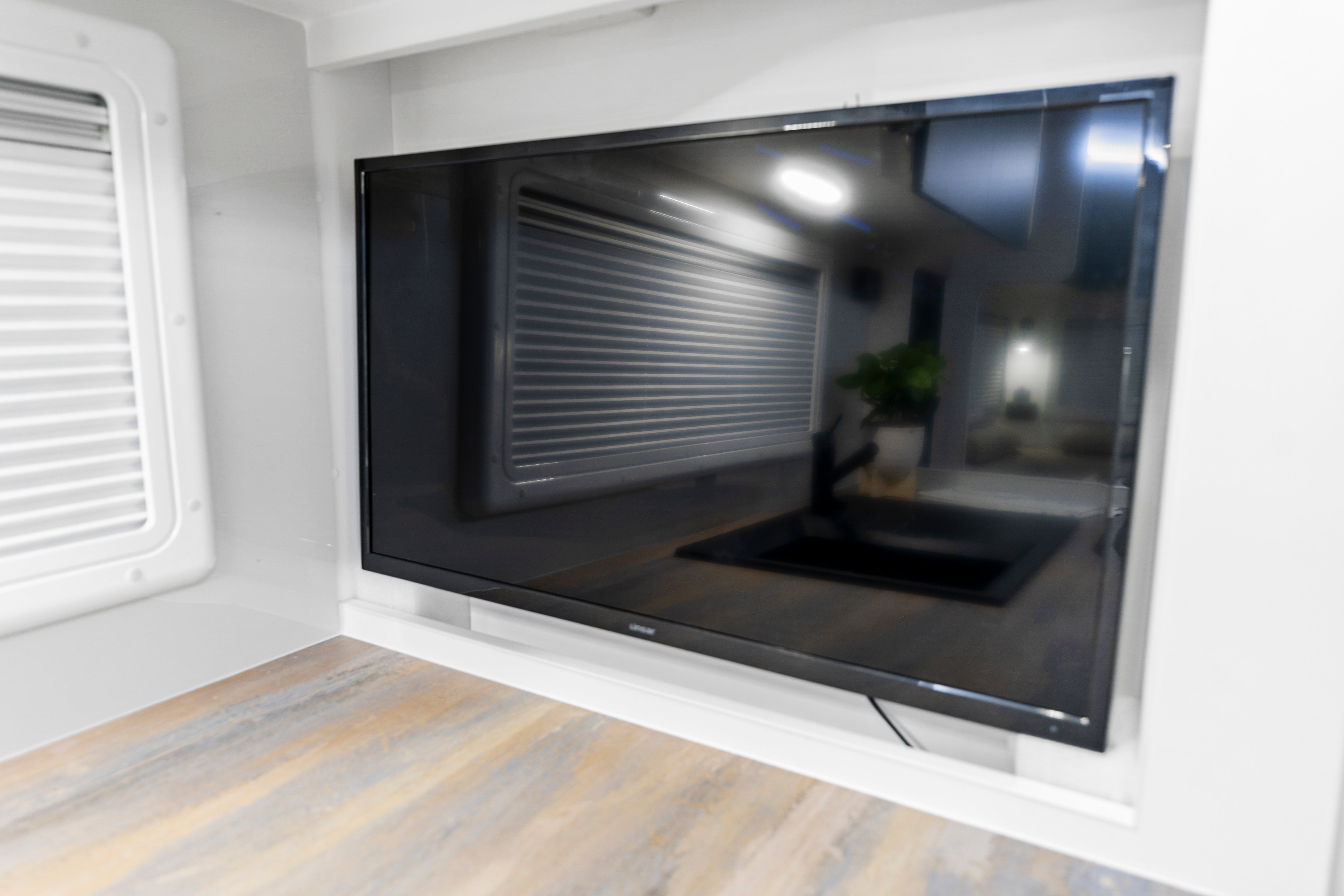 ProRV Panther Aluminium Frame Caravan Interior TV.