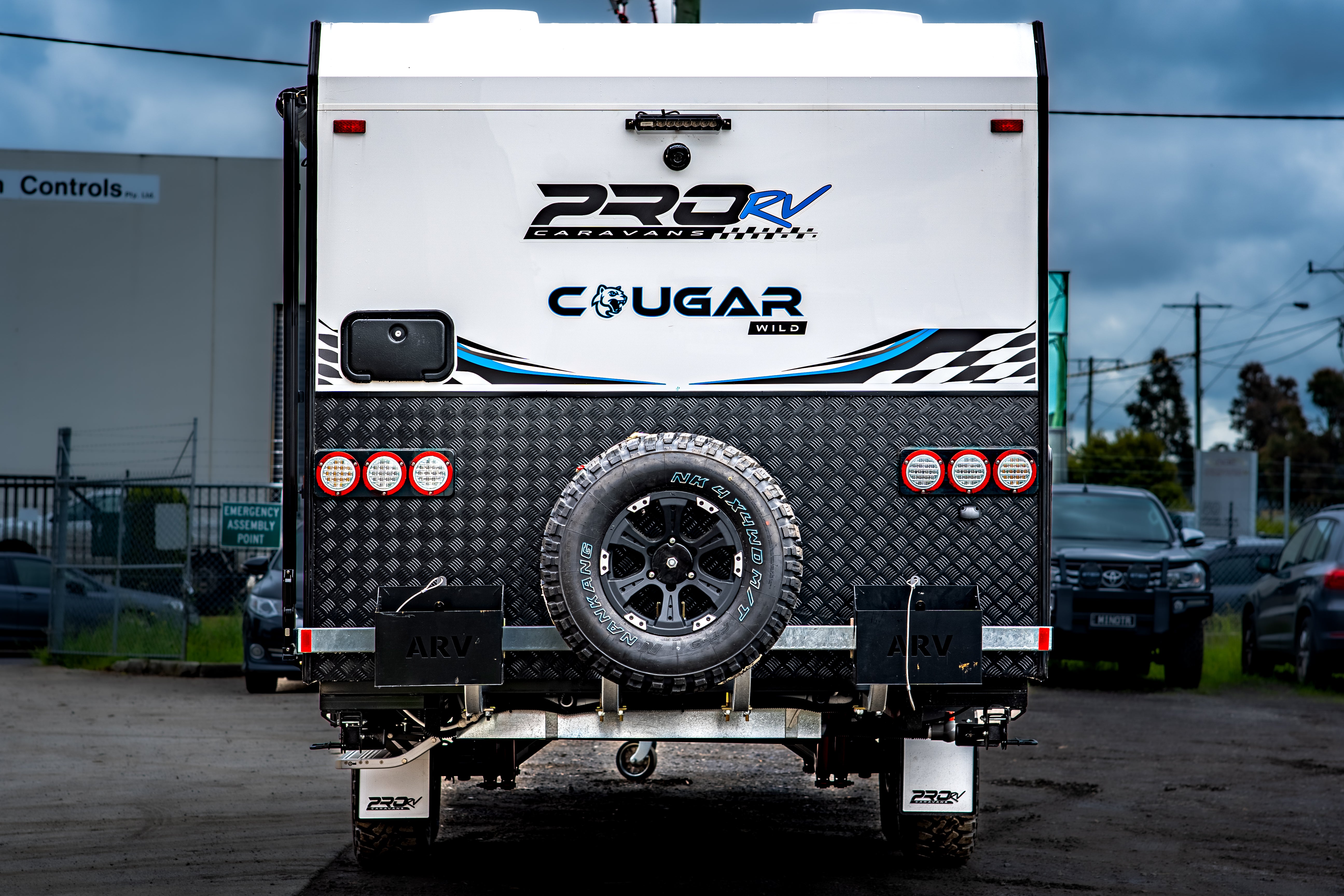 ProRV Cougar Caravan Rear View.