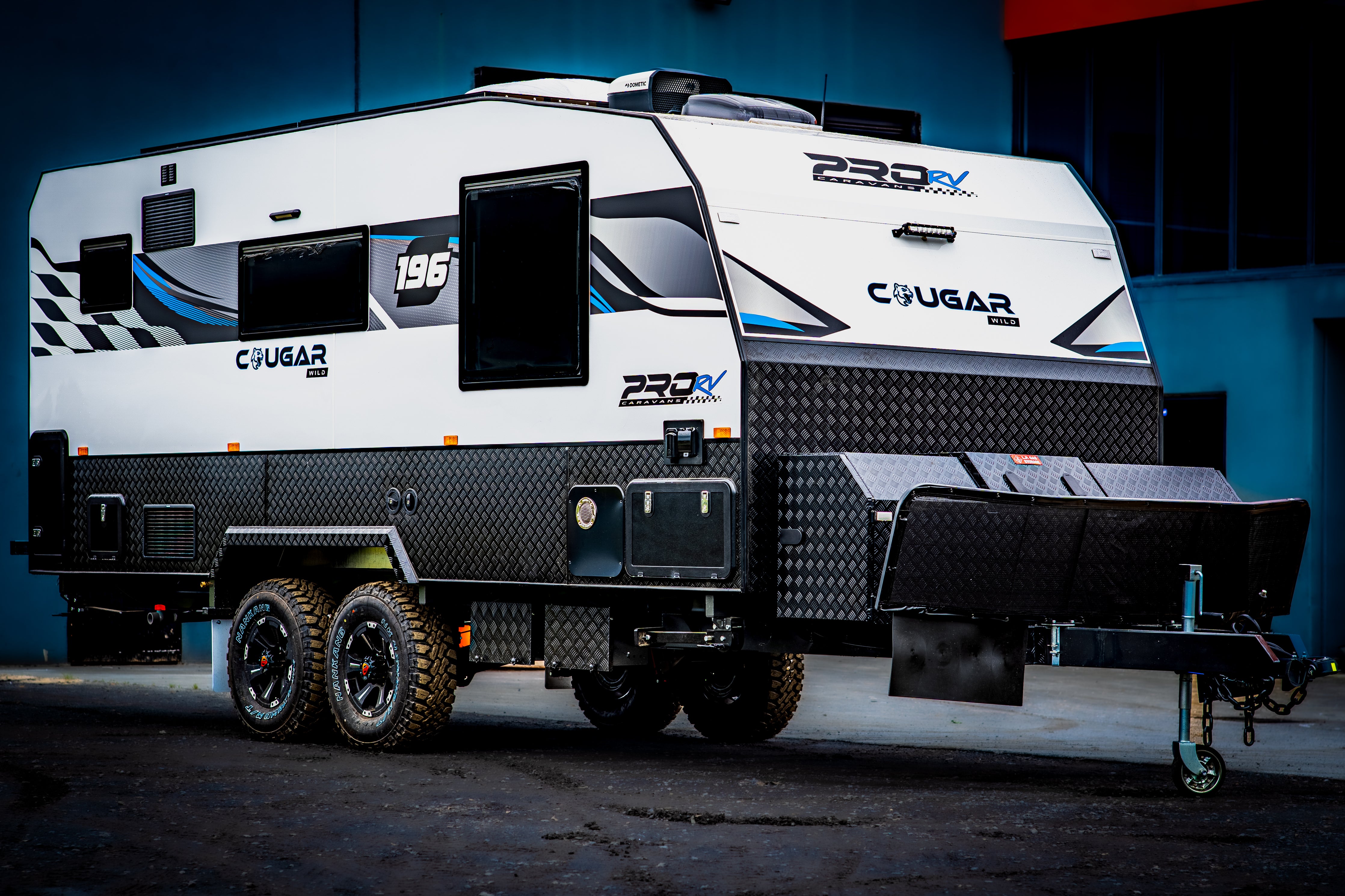 ProRV Cougar Caravan Front View Angled.