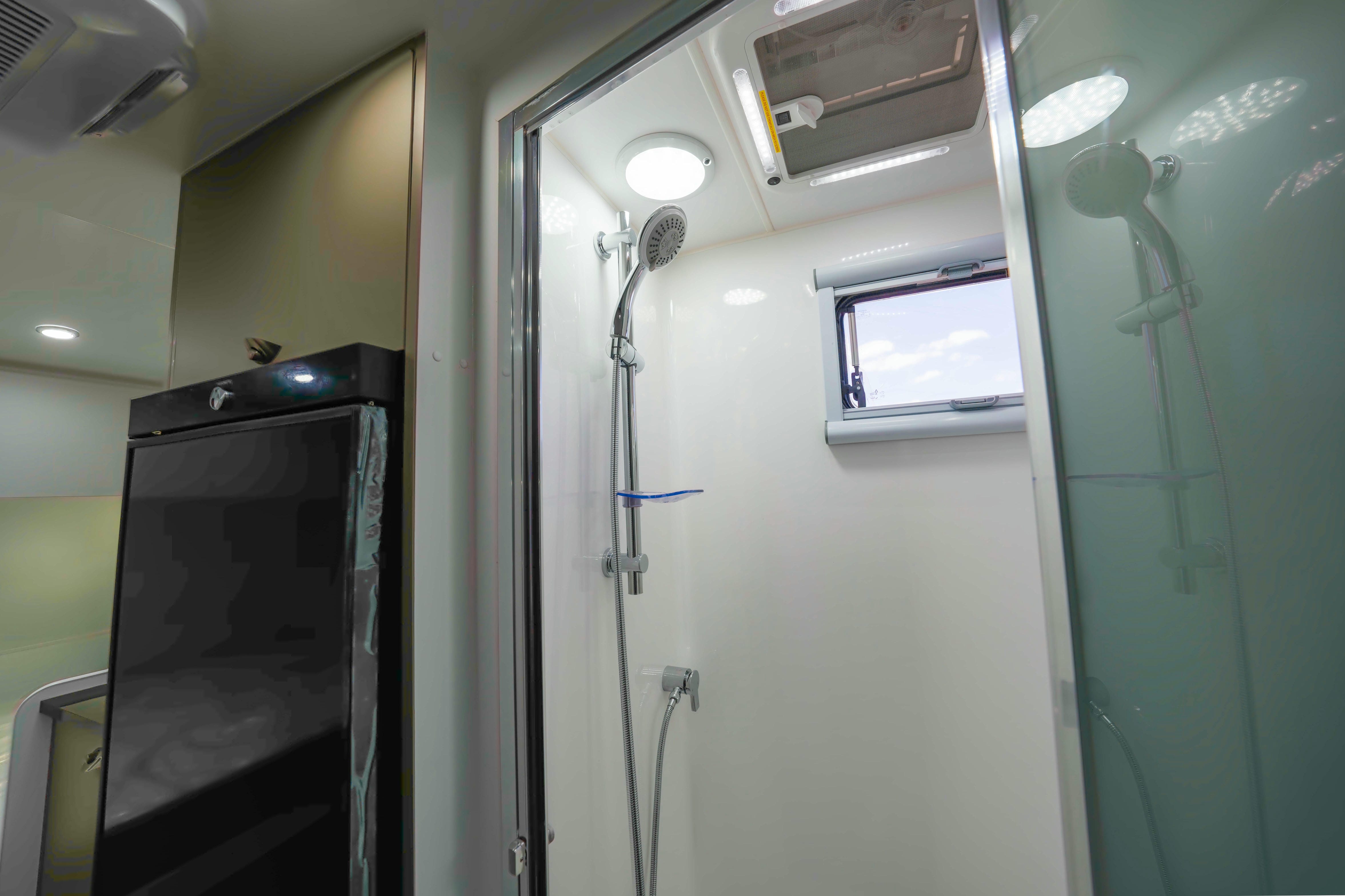 Pro RV Caravans Dingo caravan shower.