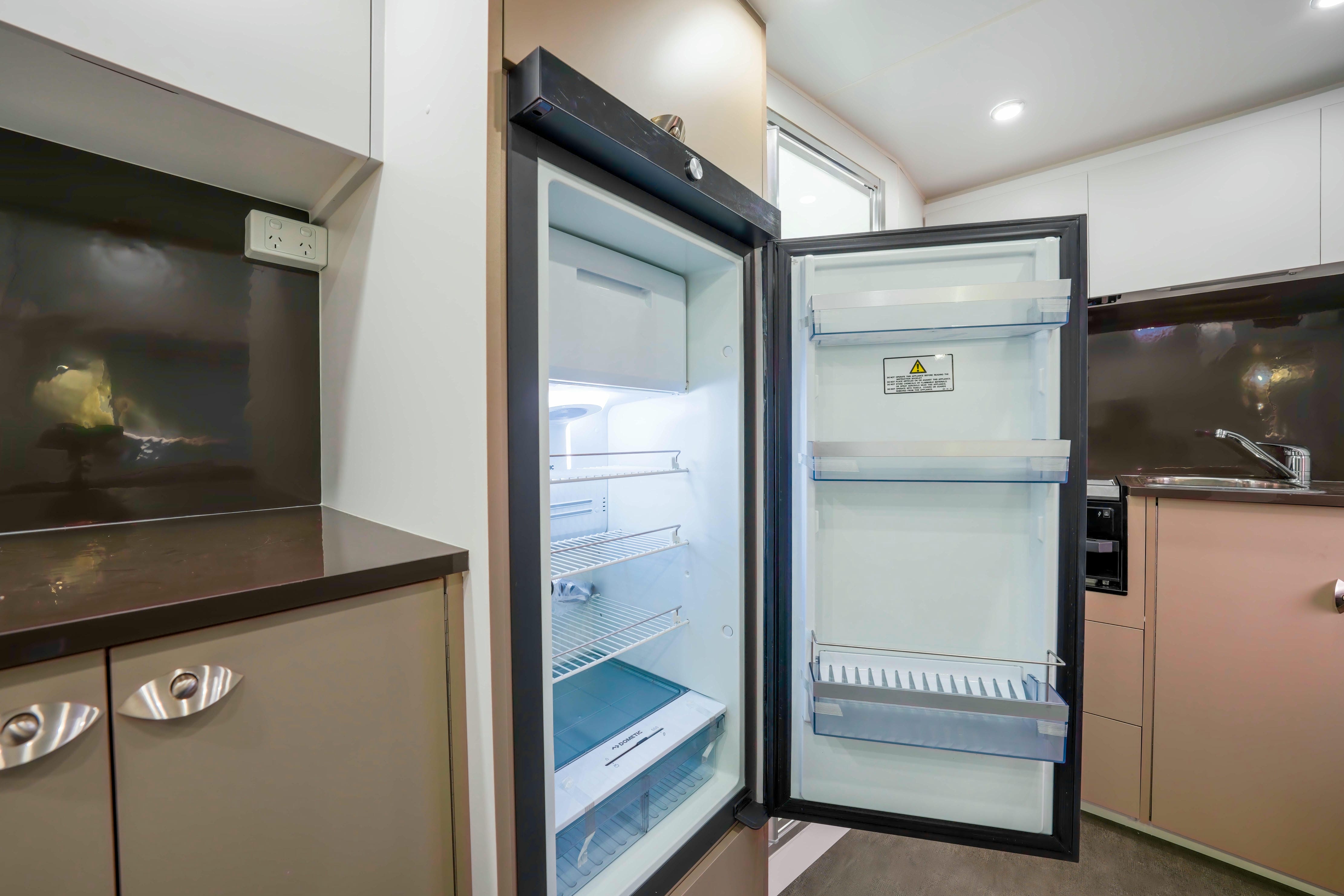 Pro RV Caravans Dingo caravan fridge.