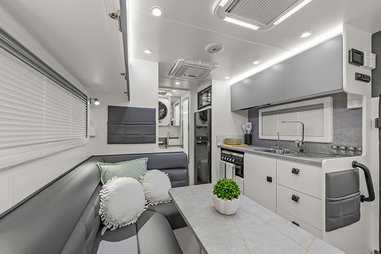 Pro RV Caravans Jaguar caravan living area.