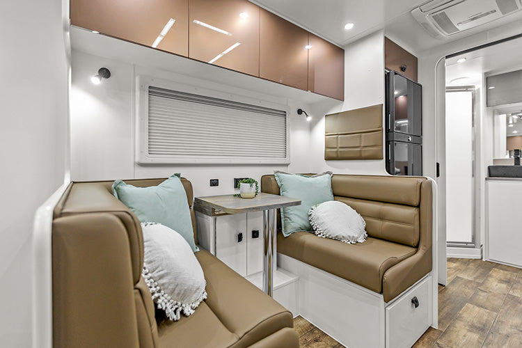 Pro RV Caravans Kookaburra caravan living area.